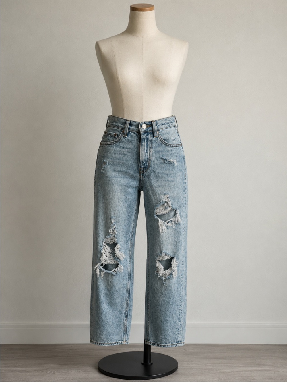 Y2K Aeropostale High Rise Baggy Distressed Jeans Size 000
